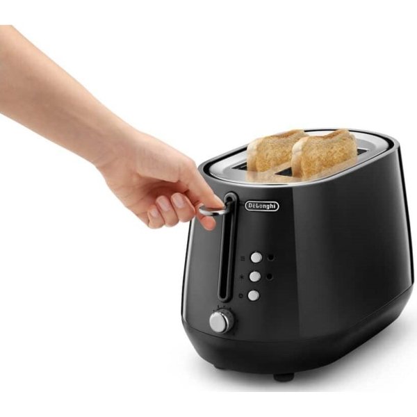 DeLonghi Eclettica Toaster - Bold Black (CTY2103.BK)