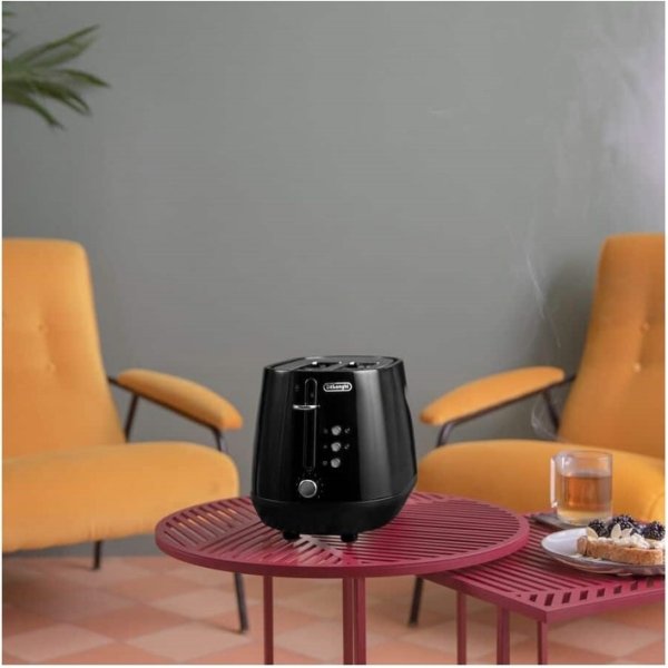 DeLonghi Eclettica Toaster - Bold Black (CTY2103.BK)