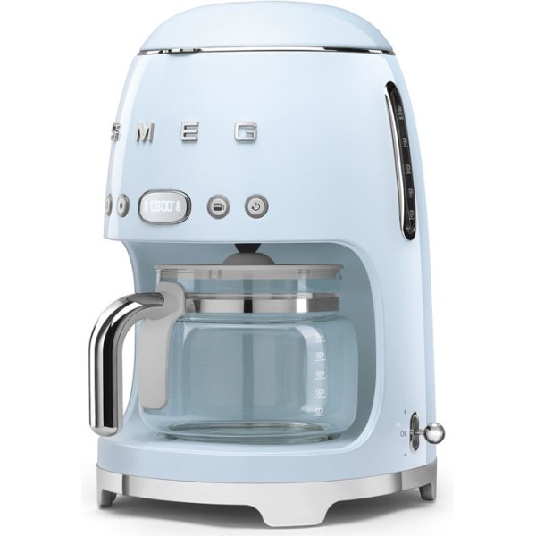 Smeg 50's Retro Style Drip Coffee Machine - Pastel Blue (DCF02PB)
