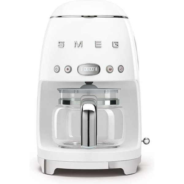 Smeg 50's Retro Style Drip Coffee Machine - White (DCF02WHK)