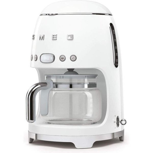 Smeg 50's Retro Style Drip Coffee Machine - White (DCF02WHK)