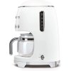 Smeg 50's Retro Style Drip Coffee Machine - White (DCF02WHK)