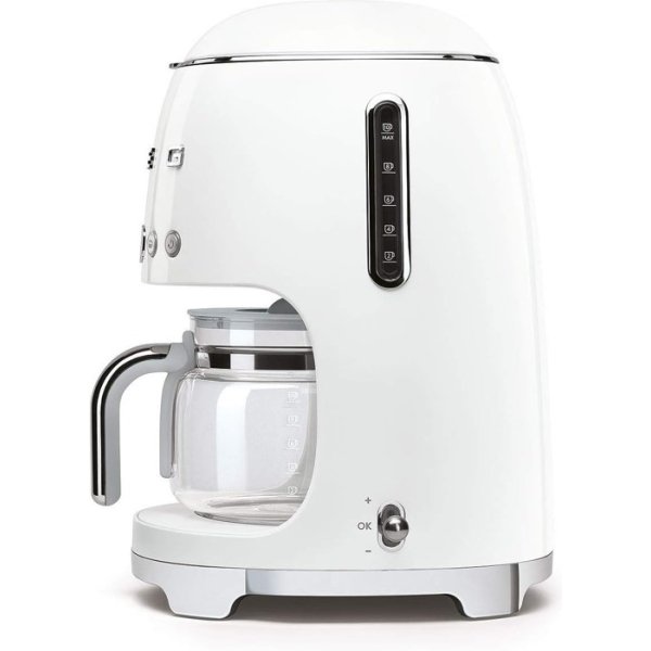 Smeg 50's Retro Style Drip Coffee Machine - White (DCF02WHK)