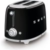 Smeg 50's Retro Style Electric Toaster - Black (TSF-01BL)