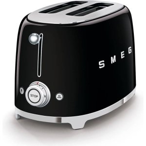 Smeg 50's Retro Style Electric Toaster - Black (TSF-01BL)
