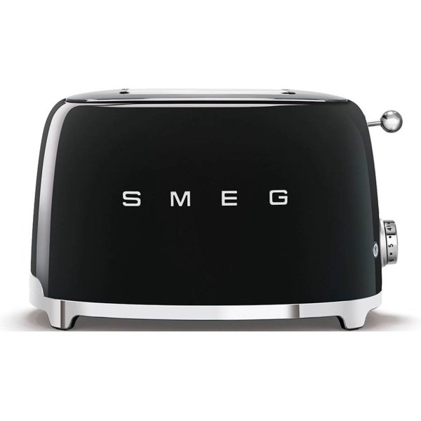 Smeg 50's Retro Style Electric Toaster - Black (TSF-01BL)