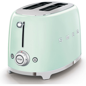 Smeg TSF-01PG 2-Slice Toaster - Pastel Green