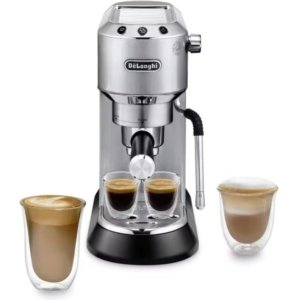 De'Longhi EC-885.M Dedica Arte Manual Espresso Machine - Silver Stainless Steel