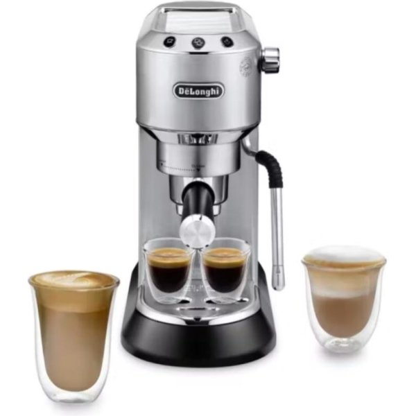 De'Longhi EC-885.M Dedica Arte Manual Espresso Machine - Silver Stainless Steel
