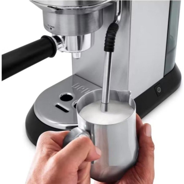 De'Longhi EC-885.M Dedica Arte Manual Espresso Machine - Silver Stainless Steel