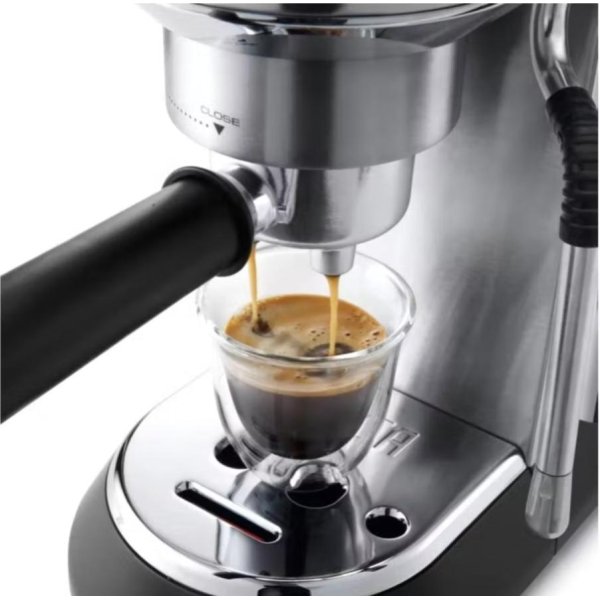 De'Longhi EC-885.M Dedica Arte Manual Espresso Machine - Silver Stainless Steel