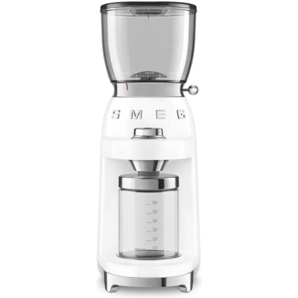 Smeg 50's Retro Style Coffee Grinder - White (CGF-01WH)