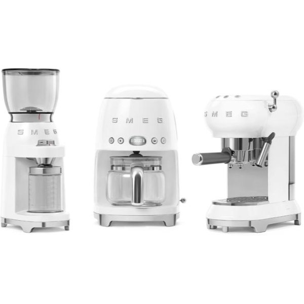 Smeg 50's Retro Style Coffee Grinder - White (CGF-01WH)
