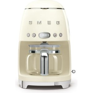 Smeg DCF-02CR 50's Retro Style Drip Filter Coffee Machine - Cream