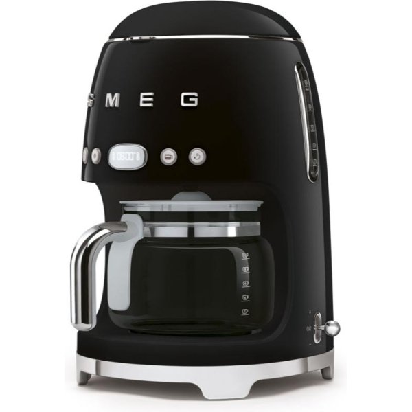 Smeg DCF-02BL 50's Retro Style Drip Filter Coffee Machine - Black