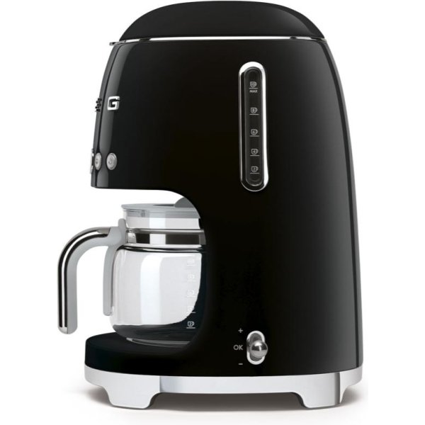 Smeg DCF-02BL 50's Retro Style Drip Filter Coffee Machine - Black