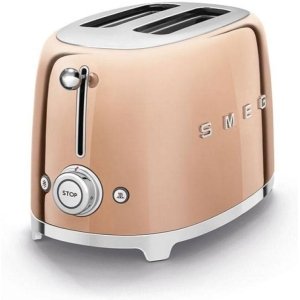 Smeg TSF-01RG 2-Slice Toaster - Rose Gold