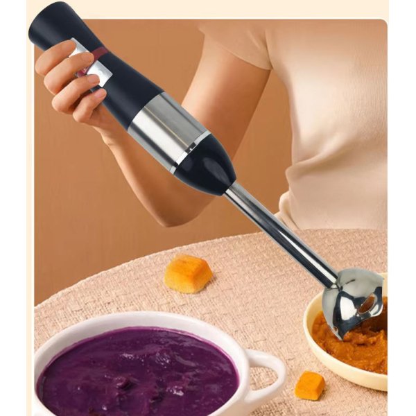 Home Appliance Immersion Blender Professional Electric Stick Blender Hotel Plastic Housing Kitchen Hand Blender with Push Button