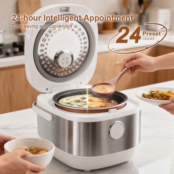 Smart Multifunctional Electric Rice Cooker with Low Sugar Function for Home Kitchen