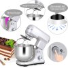 Kitchen Stand Mixer 5QT Bowl 220V Electric Food Mixer 6 Speeds Kitchen Mixer for Daily Use with Egg Whisk Dough Hook Flat Beater