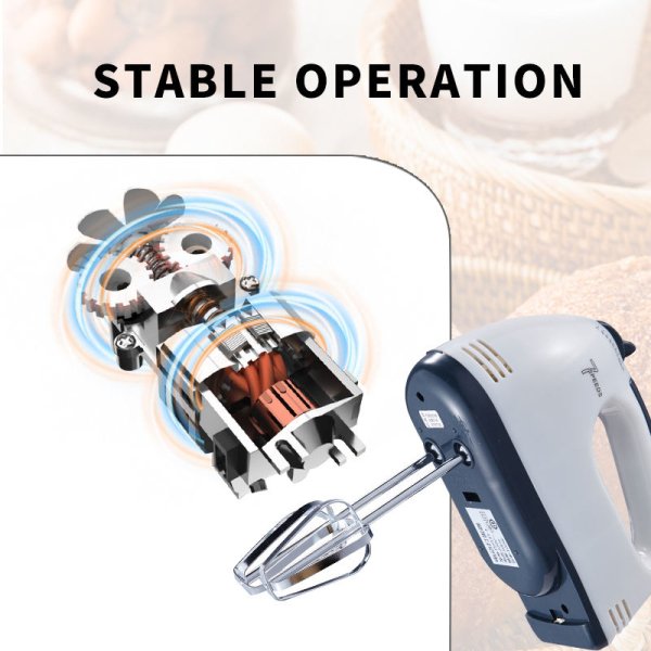 7 Speed Home Kitchen Egg Beater Hand Blender Electric Hand Mixer With Whisk